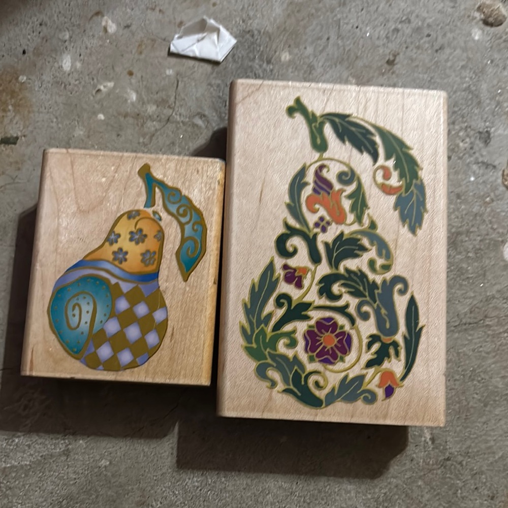 Decorative Pear Stamps Set